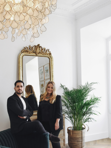 A photo of the founders of A.M.A Selections, Andrea Saliu and Mariek Anselme.